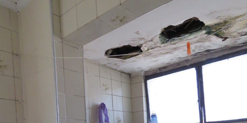 Vistoria e laudo sobre infiltração entre apartamentos