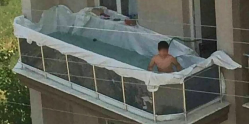 Sobrecarga em terraços de apartamentos