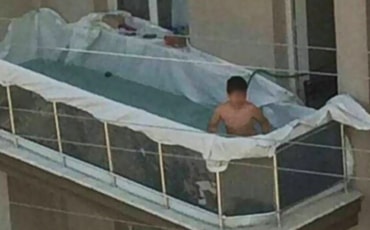 Sobrecarga em terraços de apartamentos