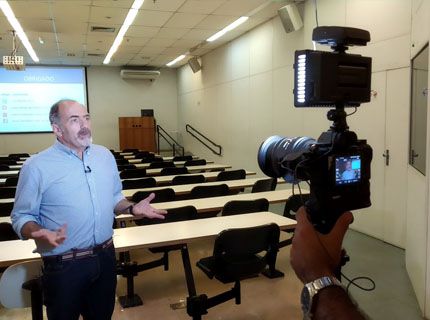Entrevista antes da abertura da Jornada de Engenharia - Univ Anhanguera