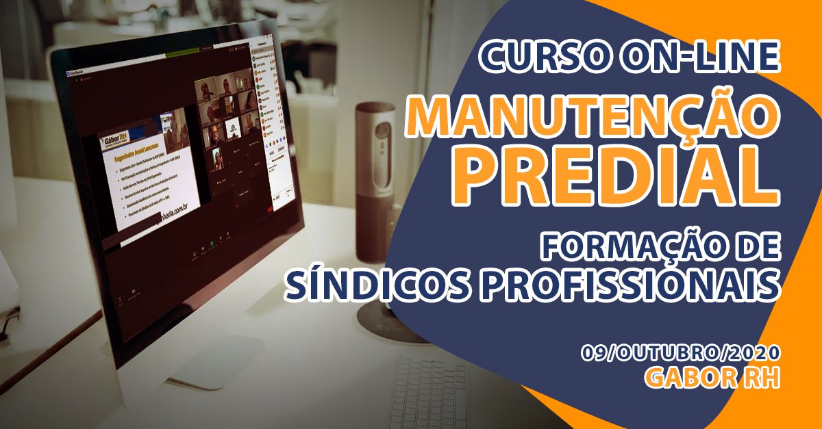 Curso On-line sobre Manutenção Predial - 09/Outubro/2020