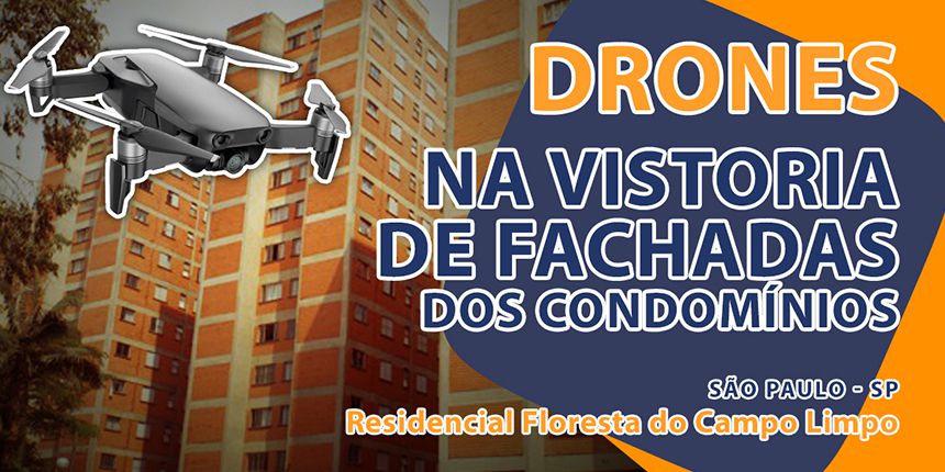 Lank utiliza drone para vistoria das fachadas