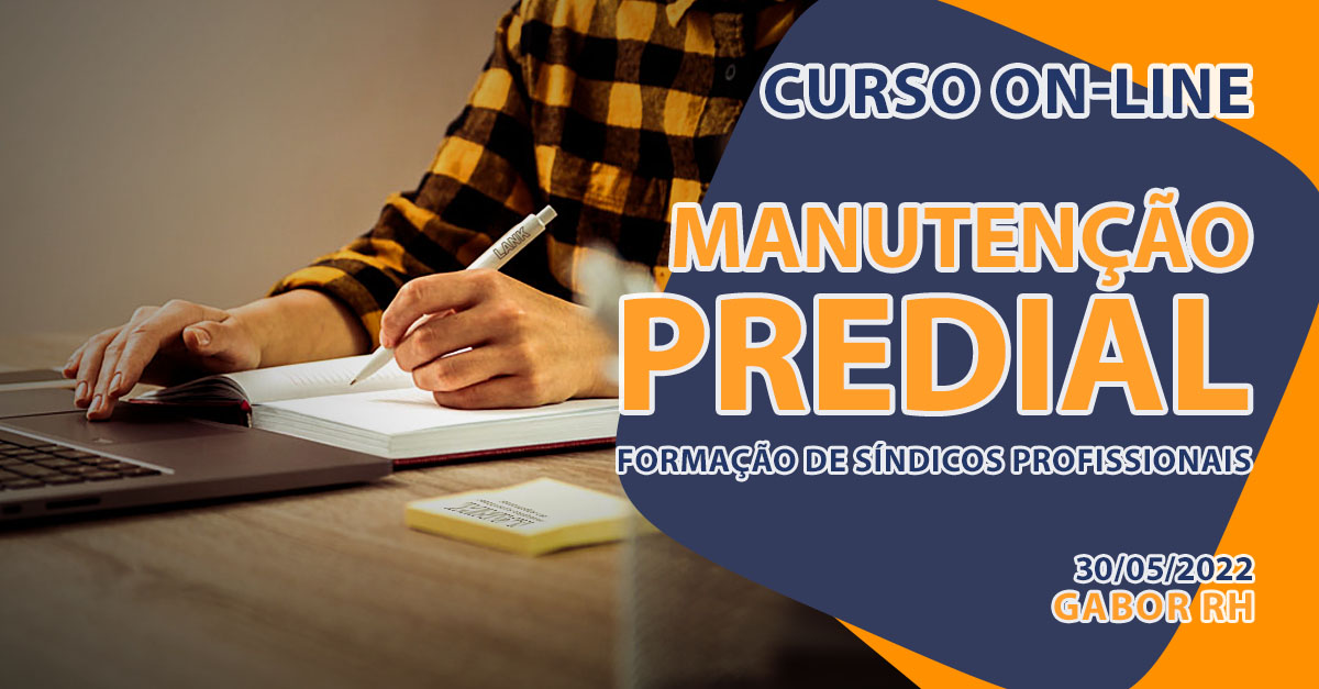 Curso On-Line sobre Manutenção Predial - 30/maio/2022