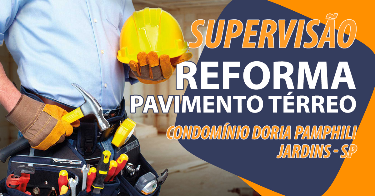 Supervisão de reforma completa no pavimento térreo