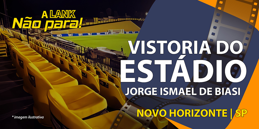 Vistoria no Estádio Jorge Ismael de Biasi, em Novo Horizonte